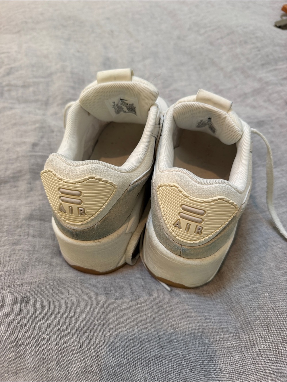 Nike Air Max Women’s Low-Top Sneakers — Cream & White - Picture 2 of 8